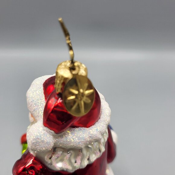 Christopher Radko Santa Claus Christmas Tree Ornament Glass Blown Chimney Scene - Picture 13 of 16